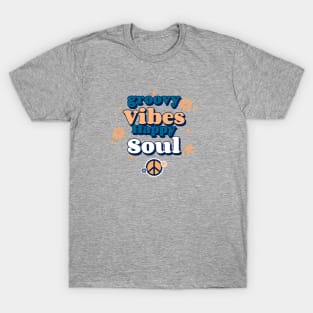 T-shirt Groovy Vibes Happy Soul 60s T-Shirt